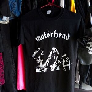 Motörhead Black Graphic T-Shirt 1977 Punk Rock. Roll  FREE SHIPPING!